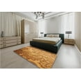 thumbnail image 4 of Ahgly Company Indoor Square Patterned Beer Orange Area Rugs, 5' Square, 4 of 6