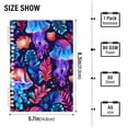 thumbnail image 3 of Jellyfish Leaves Colorful Ring Binder Notebook Journey Note Diary College Ruled Spiral Notebook Study Loose Leaf Paper A5 60 Pages, 3 of 8