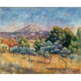 thumbnail image 2 of Pierre-Auguste Renoir 23x20 Black Ornate Framed Double Matted Museum Art Print Titled: Mont Sainte-Victoire (ca. 1888-89), 2 of 5