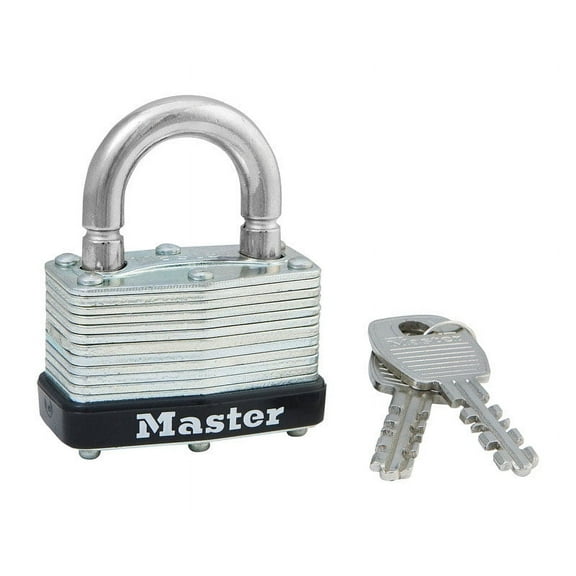Master Lock 1-1/16 in. H X 1 in. W X 1-3/4 in. L Laminated Steel Breakaway Padlock Keyed Alike