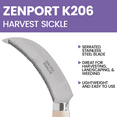 thumbnail image 4 of Zenport K206 Berry Knife, Serrated Blade, 4.3 Inch Stainless Steel Blade, Beige - 12 Pack, 4 of 5