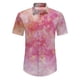 thumbnail image 1 of Camisas s Para Hombre De Vestir Camisas estampadas para hombre, camisas de playa con botones de manga corta para hombre (Hot Pink, M), 1 of 7