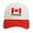 Red, variant on AWZXDE Unisex Baseball Cap Canada Day Embroidered Hat Street Hip Hop Style Adjustable Soft Top Baseball Cap