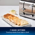 thumbnail image 2 of Oster 4 Slice Toaster, With 7 Browning Settings, Extra Wide Slots For Bagels and Special Breads, Removable Easy-to-Clean Crumb Tray, Cancel/Defrost/Bagel, Stainless Steel, 2 of 6