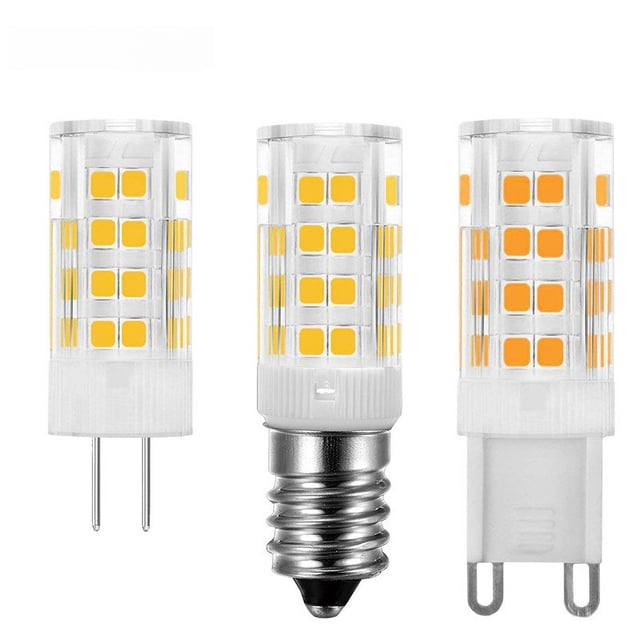 Lámpara halógena de repuesto de fuente de luz de maíz de cerámica de 51 cuentas LED G9 G4 E14 de alto voltaje de 3 W 5 W CA 220 V Cabezal de luz reemplazable