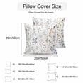 thumbnail image 3 of Waterproof Throw Pillow Covers Set of 2, 24x24 Inch Spring Wildflowers Decorative Pillowcases Outdoor Pillow Slip Cushion Covers Set for Couch Tent Rustic Pastoral Botanical Floral, 3 of 7