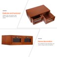 thumbnail image 3 of DEEPCRAFF 1Pc Durable Brown Laptop Wooden Stand with Storage Rack for Home Office, 3 of 6