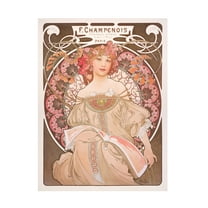 Alphonse Mucha 'Reverie' Canvas Art
