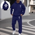 thumbnail image 2 of MEZZALL Men's Outfits Tracksuits Sweatsuit Comfortable Long Sleeve Hoodie Pants Sets Casual Relaxed Fit For Autumn Winter Clothes Sets Outfit Sets Cozy Clothing, 2 of 9