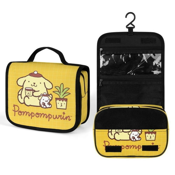 Pompompurin Hanging Travel Toiletry Bag Makeup Cosmetic Bag Organizer for Women Girls