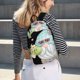 thumbnail image 5 of Disketp Summer Gnome,Cute Gnome print Canvas Backpack Lightweight Travel Daypack Student Rucksack Laptop Backpack-Medium, 5 of 5