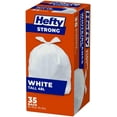 thumbnail image 1 of Hefty Garbage Bags, Strong Tall 45 Litres White Kitchen, 35 Bags, 1 of 1