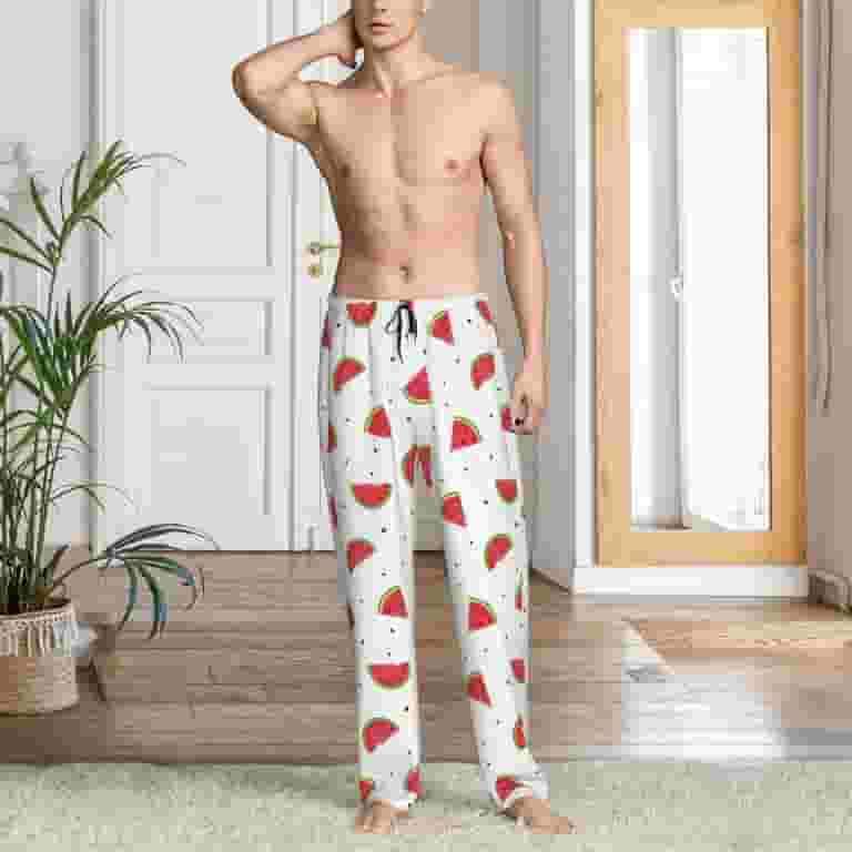 Adobk Hand Drawn Watermelon Print Men's Poly-Spandex Jersey Adobk Hand Drawn Watermelon Print Men's Poly-Spandex Jersey