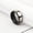 Black, variant on Men's Jewelry Retro Custom Titanium Steel Ring Diamond
