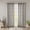 Grey+White + Polyester1, variant on Fretwork Print Grommet Top Window Curtain Panel(Only 1 Pc Panel) On-Site
