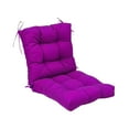 thumbnail image 2 of Cojín de poliéster con respaldo para mecedoras y sillas de cocina. violeta, 2 of 8