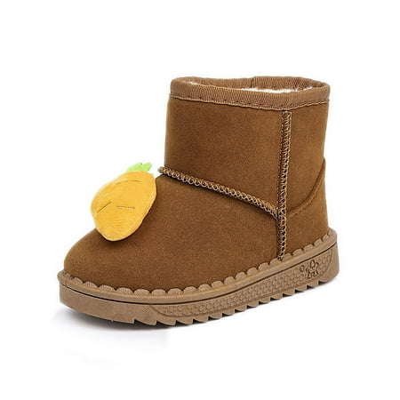 

Children‘s snow boots 2024 autumn and winter new fleece-lined warm non-slip bottom girls‘ snow boots