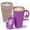 Purple/Brown, variant on Copco Cone Set of 2 Desk Mug – 16 Oz Insulated Desk Mugs, Blue & Green