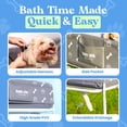 thumbnail image 3 of Bañera para perros Bark Spa plegable y portátil con cepillo y toalla, 3 of 8