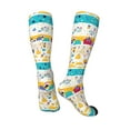 thumbnail image 5 of Lsque Funny Farm Printed Crew Socks Men's Women's LightWeight Thin Casual Calf Socks ,Knee High Socks,Cotton Socks, 5 of 9