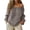 Gray#women's linen off shoulder long sleeve blouses, variant on yardsong Womens Linen Tunic Blouse Off The Shoulder Tops Trendy Shirred Neck Balloon Long Sleeve Flowy Beach Blouses Plus Size Purple,XXXXXL