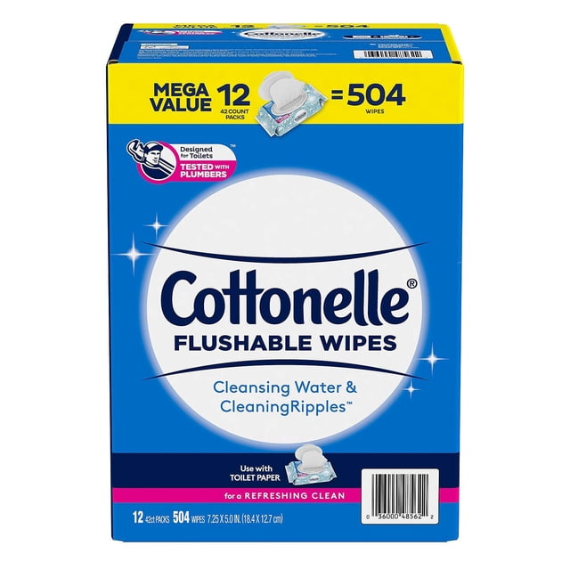 Toallitas desechables Cottonelle 504 unidades