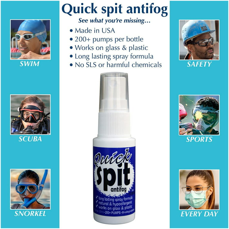 JAWS Quick Spit 1 oz. Anti-Fog Spray Formula