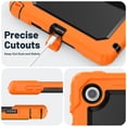 thumbnail image 7 of FJLBDE Case for Lenovo Tab 10.1 inch 2025 Release (TB-311FU/TB-311XU), Rugged Shockproof Tablet Cases Cover with Kickstand Shoulder Strap, Orange, 7 of 7