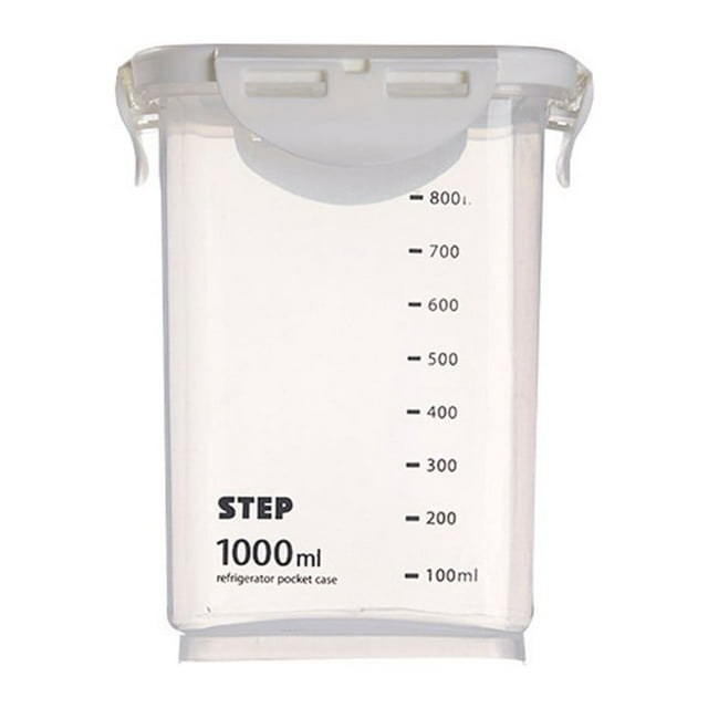 Grain Storage Jar, Transparent Dry Storage, Wide Mouth + Secure Buckle, Kitchen Gadget, For Home Use, Food Preservation, Clear Material, Bulk Storage, Countertop Decor, Pantry Organizer, Akmoler