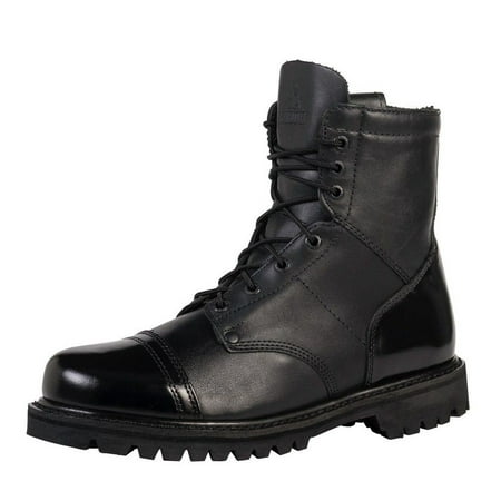 Rocky Work Boots Mens 7&quot; Zip Jump Boot Goodyear Black FQ0002091