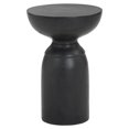 thumbnail image 2 of Sunpan Goya 13.5" Round-shaped Modern Concrete End Table in Painted Black, 2 of 3