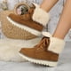 thumbnail image 5 of Zapatos para mujer, de tacón bajo, de piel nobuk, gruesos, hasta media pantorrilla, botas de nieve/algodón, zapatillas para correr, botas vaqueras., 5 of 8