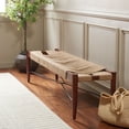 thumbnail image 2 of SAFAVIEH Arcana Rustic Classic Natural Jute Bench, Cognac, 2 of 10
