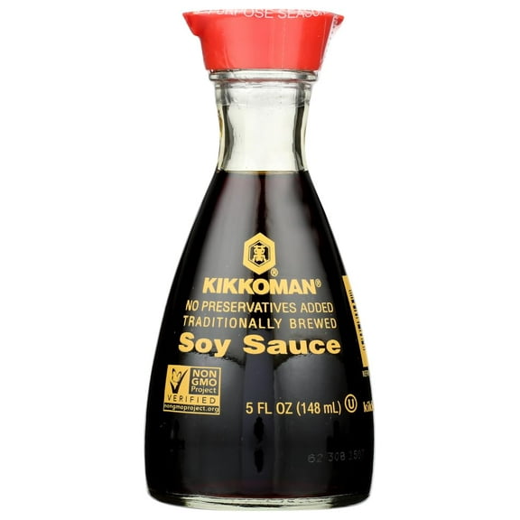 Kikkoman Soy Sauce in Dispenser, 5 Fl Oz (Pack of 2)