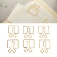 thumbnail image 1 of 100 Uds. Clips De Papel Bonitos Y Divertidos, Pinzas Decorativas Para Organizar Documentos, Pequeñas Abrazaderas De Papel Para Diario Para Oficina, Escuela Y Hogar, 1 of 7