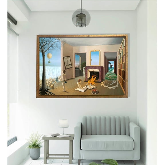 Dominique Appia, Entre Les Trous De La Memorie Wall Decor, Wall Art, Surreal Artwork, Wall Art Posters Home Decor UNFRAMED Poster, Wall Art for Decor, Present, 8x12