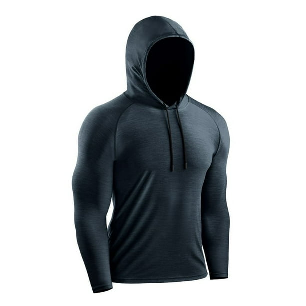 Funcee Mens Slim Tight Sports Fitness Activewear Sweatshirts Pullovers