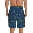 thumbnail image 3 of Bixox Men's Shark printed lightweight casual shorts, soft sleep shorts with pockets., 3 of 7