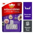 thumbnail image 1 of Crochets repositionnables Adjustables(MC) Command®, 17830CLR-6EF, 0,5 lb (225 g), 1 of 9