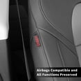 thumbnail image 6 of coverdream Santa Fe Seat Covers Custom Fit Hyundai Santa Fe 5 Seats 2019 2020 2021 2022 2023 SE/SEL/XRT - Leatherette (Black/Gray,Full Set), 6 of 6