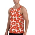 thumbnail image 2 of Daiia Tomatoes Printed Men's Quick Dry Fit Muscle Tank Top Slim-Fit Tank Workout Tank Top Lightweight Sports Tank Top-4X-Large, 2 of 7