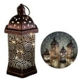 thumbnail image 2 of JZROCKER Hollowed Out Iron LED Light Middle East Arab Vintage Metal Hanging Lamp for Table Centerpieces Decorative Floating Lamp, 2 of 20