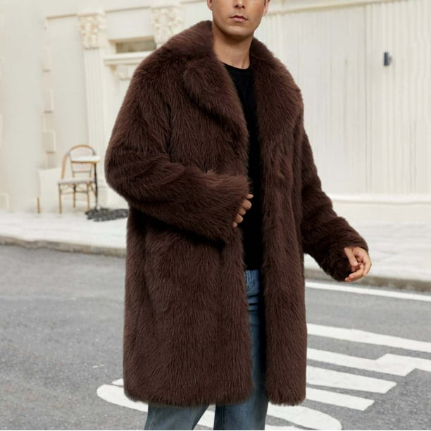 princess polly baby blue dress Miluxas Men's Faux Fur Coat Jacket Winter Warm Thicker Fur Coat Outwear  Long Parka Overcoat Hippie Outfits Christmas Gifts Coffee L(L)