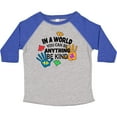 thumbnail image 3 of Inktastic In a World You Can Be Anything Be Kind Autism Awareness Boys or Girls Toddler T-Shirt, 3 of 5
