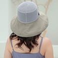 thumbnail image 6 of Summer Sun Hat for Women Mesh Breathable UV UPF Protection Wide Brim Beach Cap Shapeable Wired Packable Floral Bucket Hat with Detachable Chin Strap for Travel Garden, 6 of 6