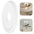 thumbnail image 4 of Medallón de techo blanco, luz de techo decorativa, medallón redondo para lámparas y ventiladores de techo, decoración del hogar, 4 of 8