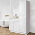 thumbnail image 5 of Design House 19" Wyndham 2-Door Bath Linen Tower Cabinet, White, 5 of 14