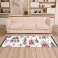 thumbnail image 2 of Yayeee Hallway Runner Rug 2'x6' Non Slip Machine Washable with Rubber Backing, Red Nordic Christmas, 2 of 8