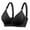Black, variant on Lace Bralettes for Women Padded Bra Feature V-Neck Push-up Bra Style W-1132 Black XL