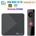 thumbnail image 1 of X88 MINI 13 Android TV Box, Octa-Core Processor, 2GB RAM 16GB ROM, Android 13, Wi-Fi 6, BT5.2, 8K Ultra HD, HDR10+, Voice Remote Control, 1 of 10